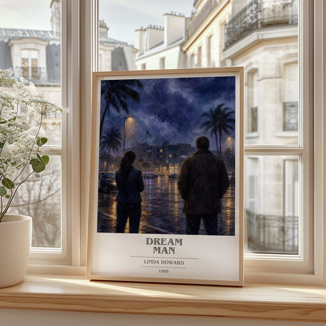 Dream Man book cover poster colour and style options – Linda Howard book art