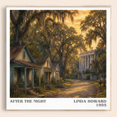 After the Night literary book poster by Linda Howard – framed literary art print