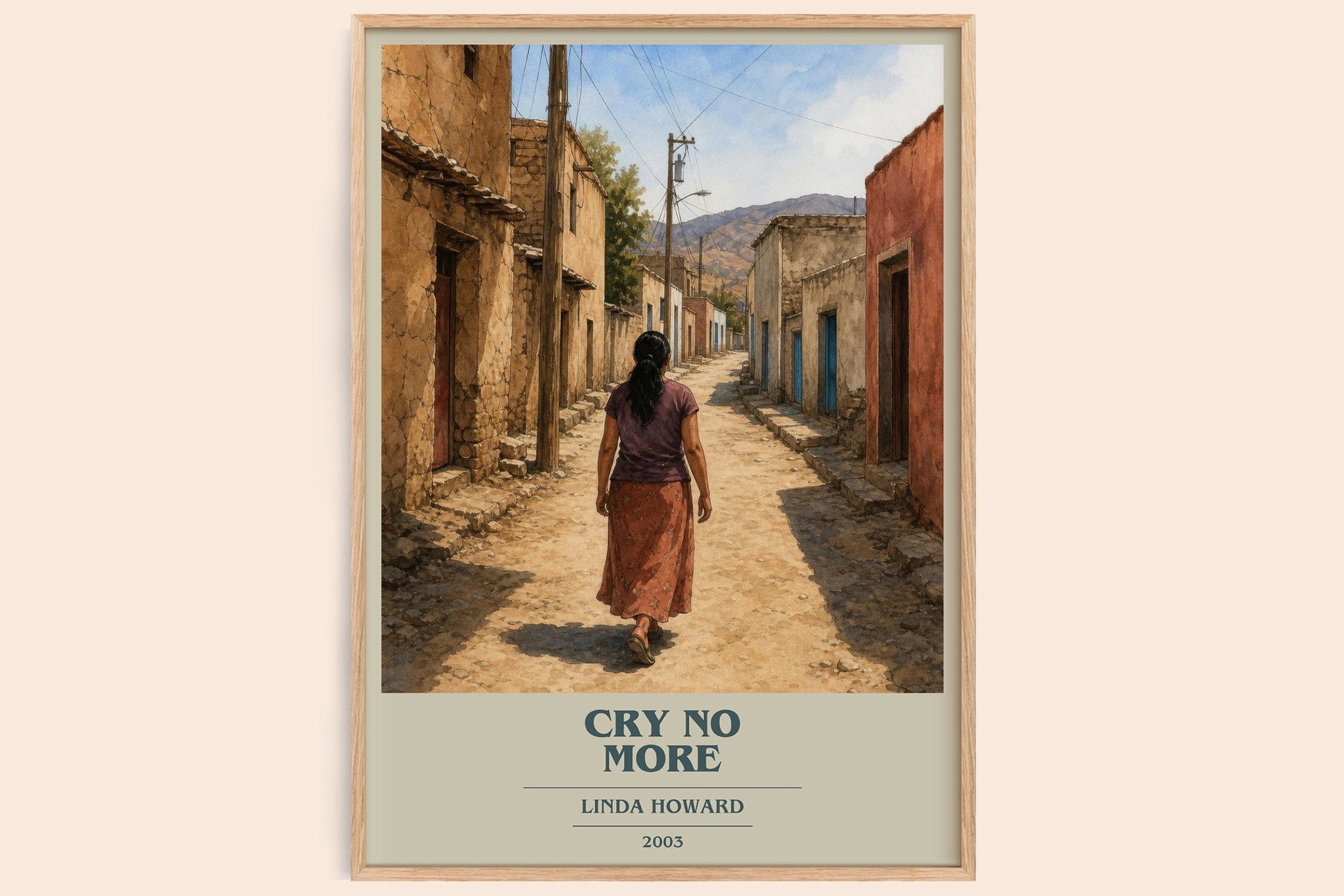 Cry No More Book Cover Poster by Linda Howard