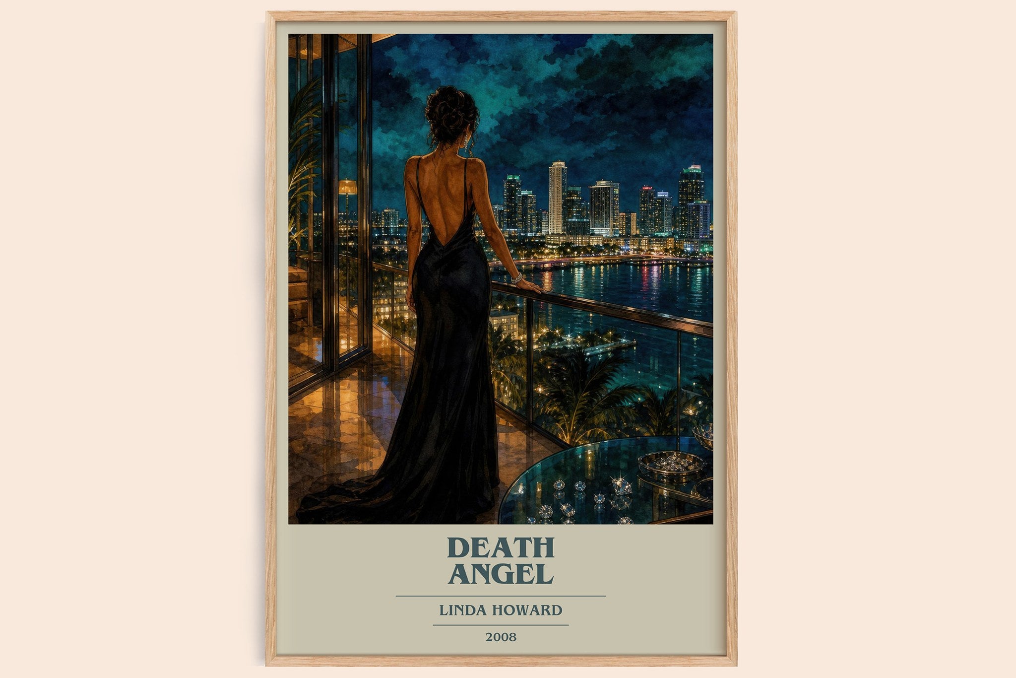 Death Angel Book Cover Poster by Linda Howard