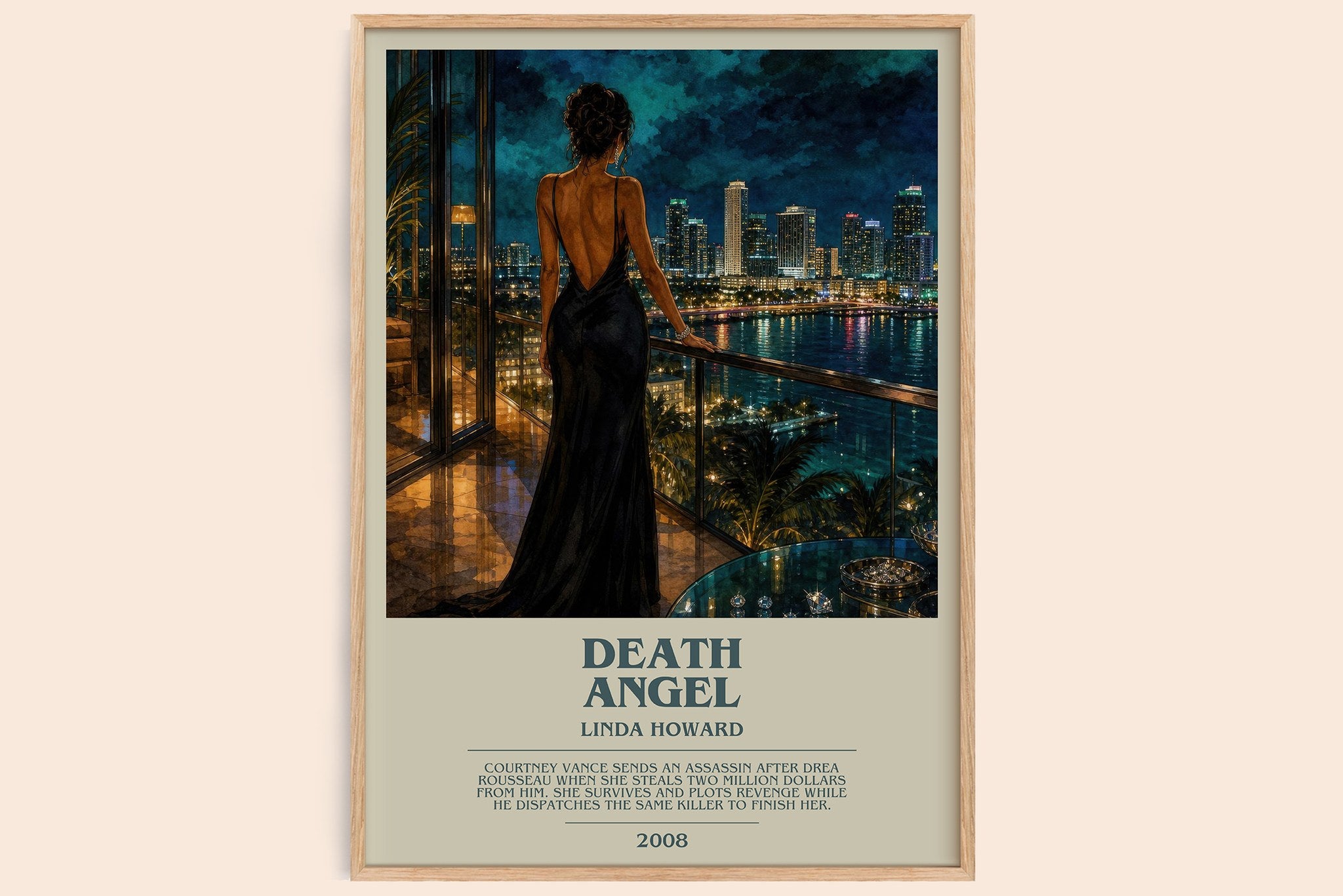 Death Angel Bookish Wall Art by Linda Howard