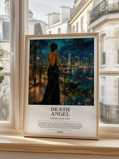 Death Angel bookish poster colour and style options – Linda Howard book art