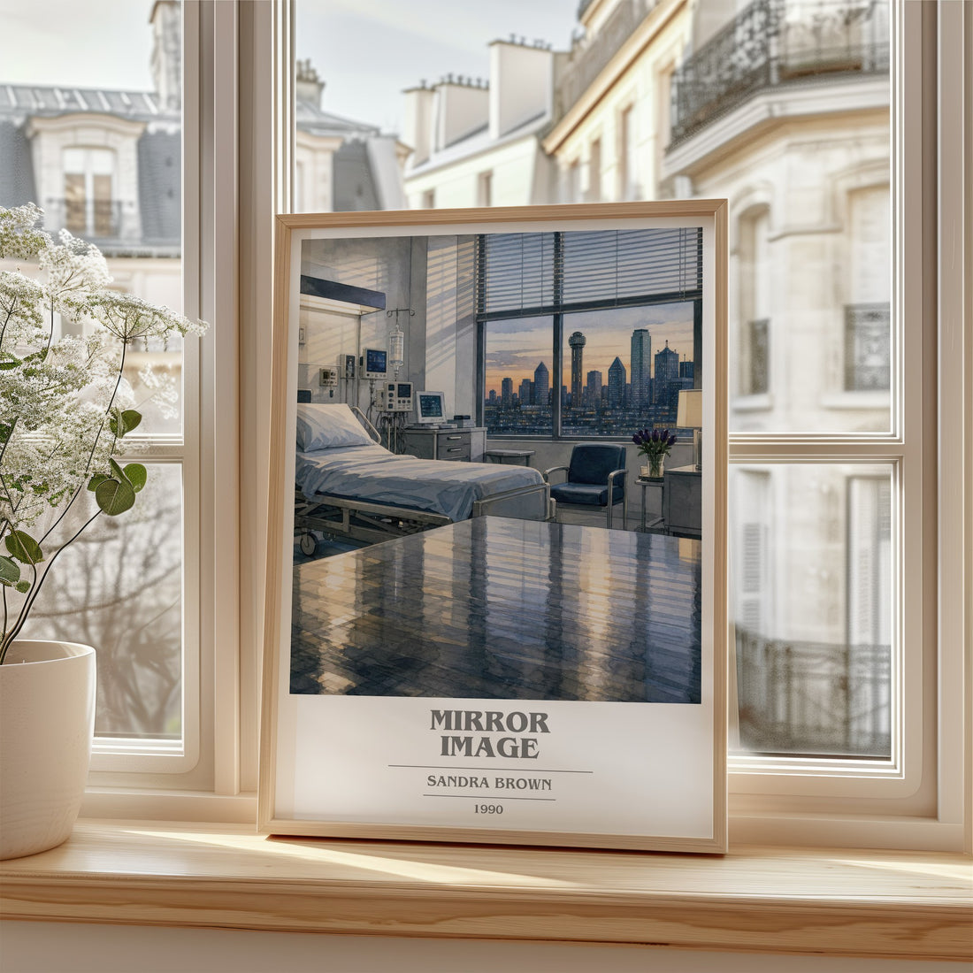 Mirror Image book cover poster colour and style options – Sandra Brown book art