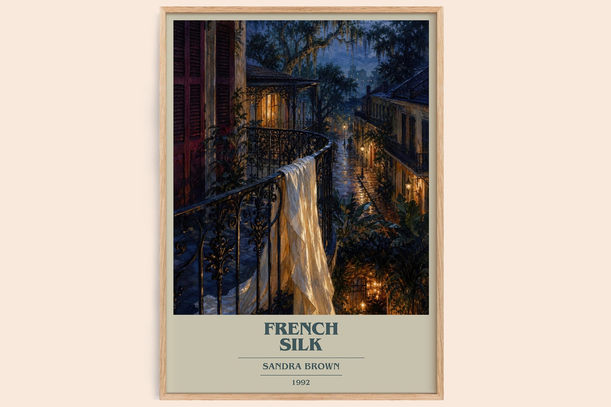 French Silk Book Cover Poster by Sandra Brown