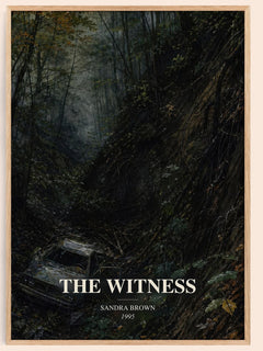 The Witness watercolour book poster by Sandra Brown – framed literary art print