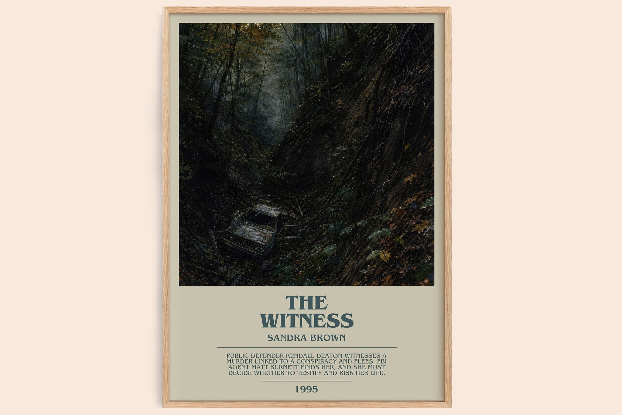 The Witness Bookish Wall Art by Sandra Brown