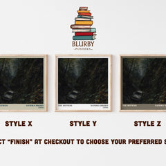The Witness literary print in frame leaning in hallway – legal thriller wall art