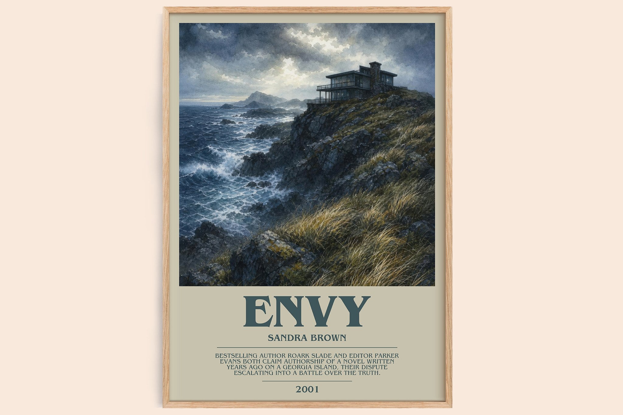 Envy Bookish Wall Art by Sandra Brown