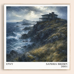 Envy literary book poster by Sandra Brown – framed literary art print