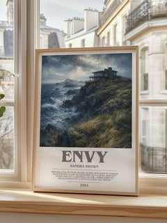 Envy bookish poster colour and style options – Sandra Brown book art