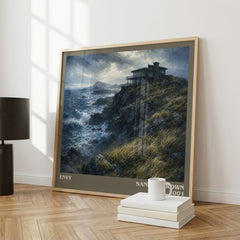 Envy literary print framed by window – literary home decor