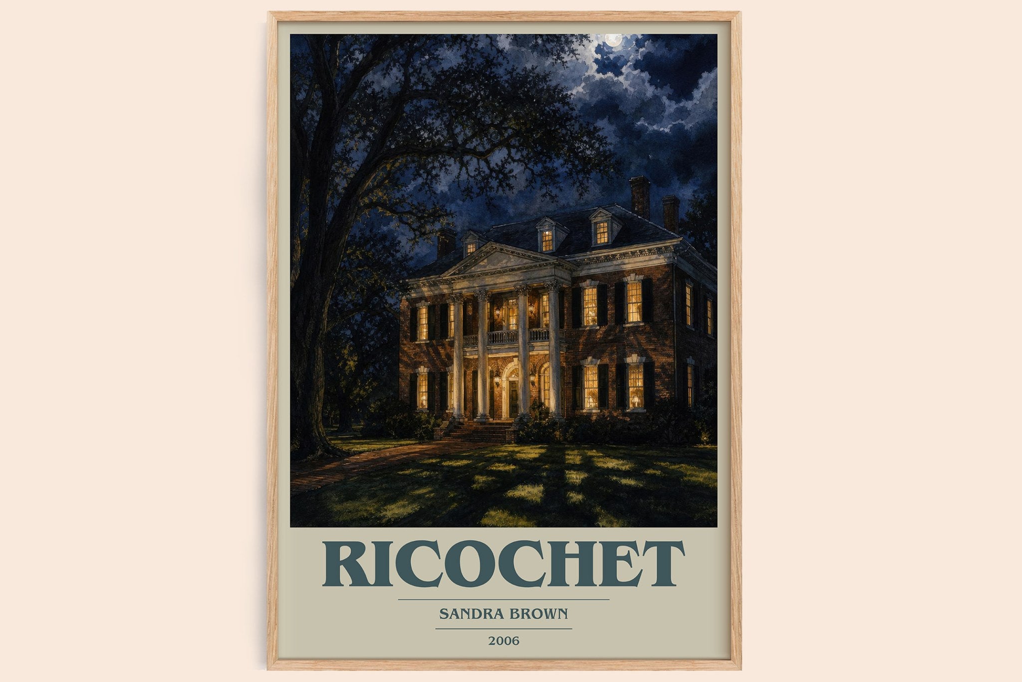 Ricochet Book Cover Poster by Sandra Brown