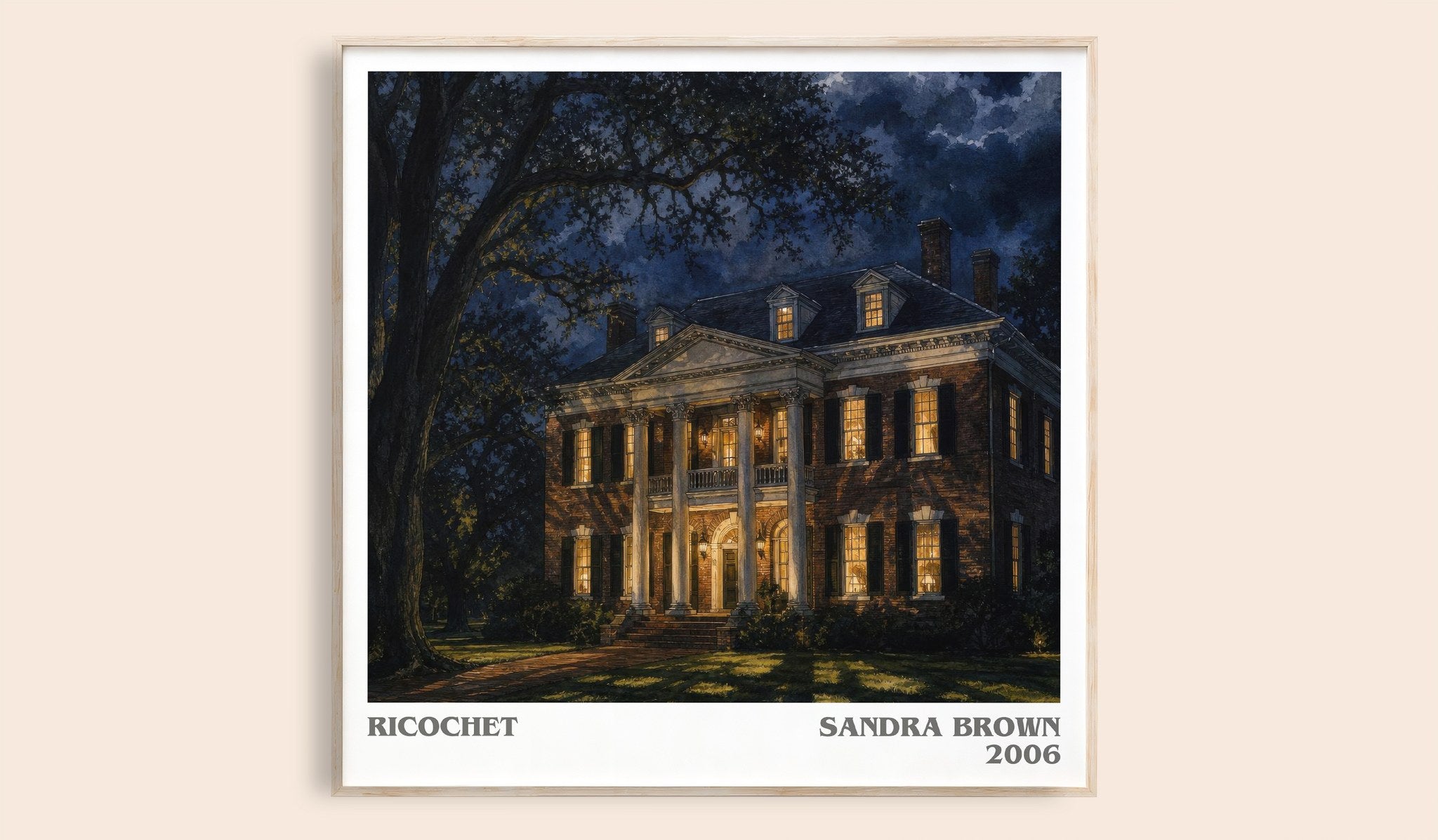 Ricochet Literary Art Print by Sandra Brown