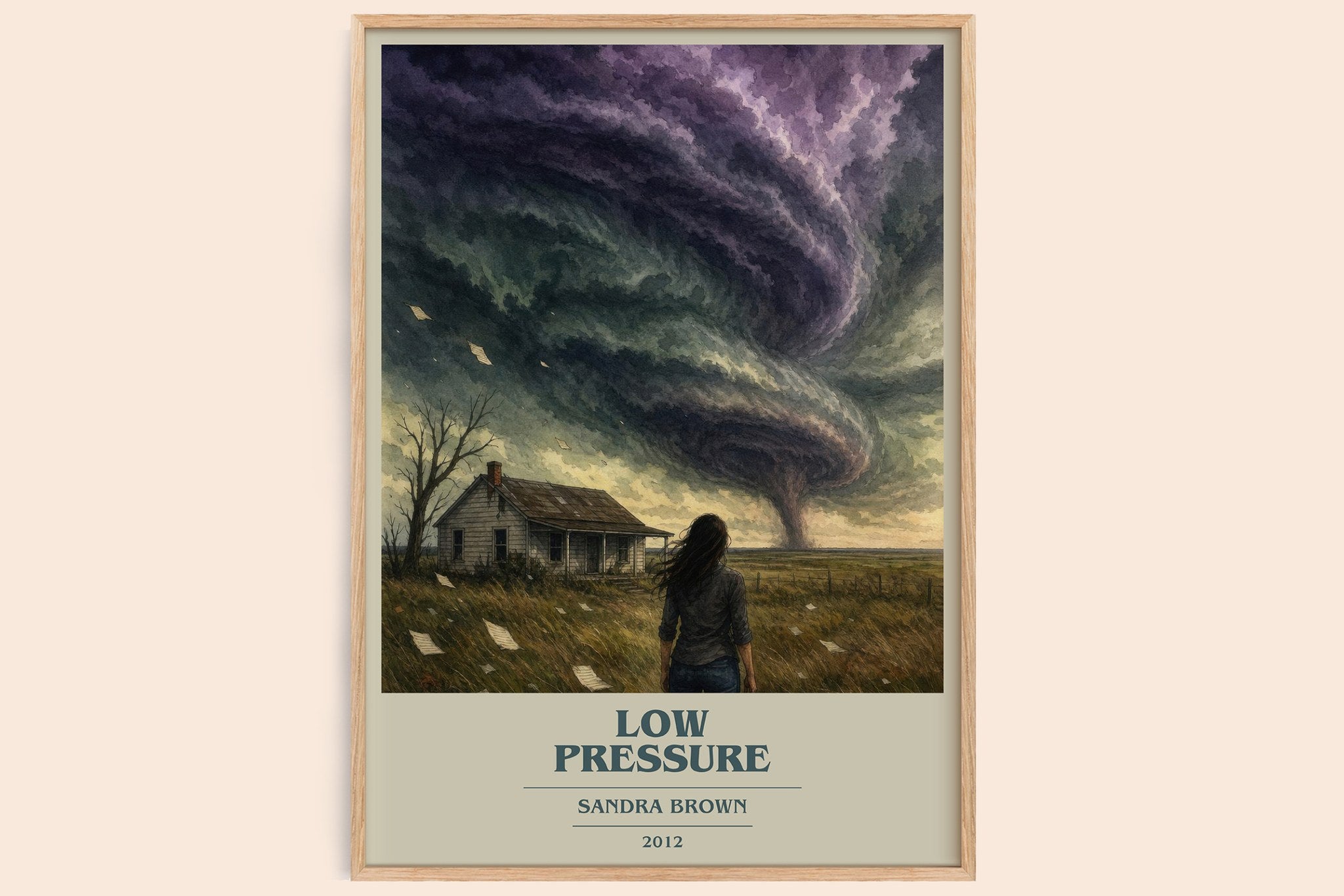 Low Pressure Book Cover Poster by Sandra Brown
