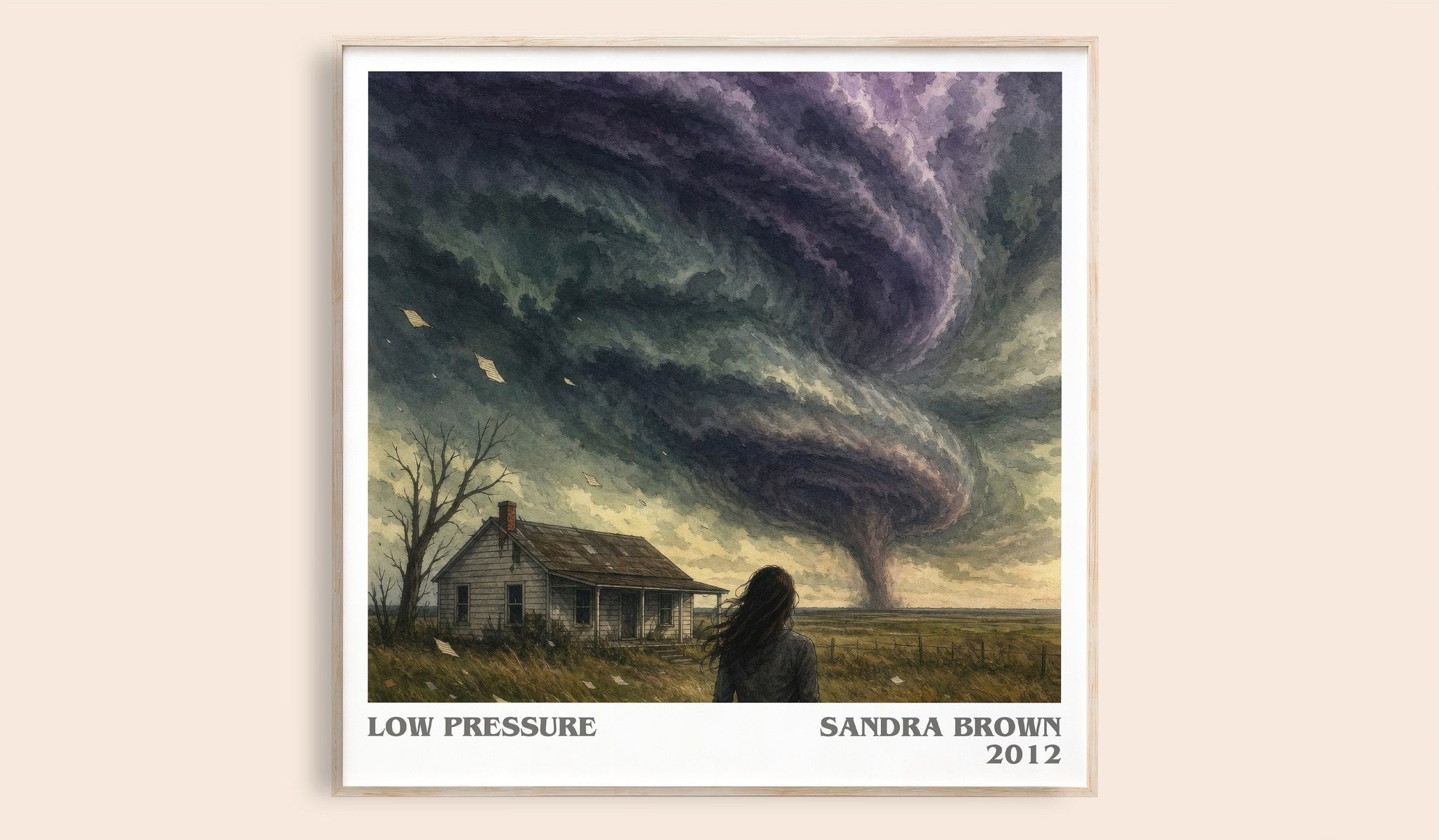 Low Pressure Literary Art Print by Sandra Brown