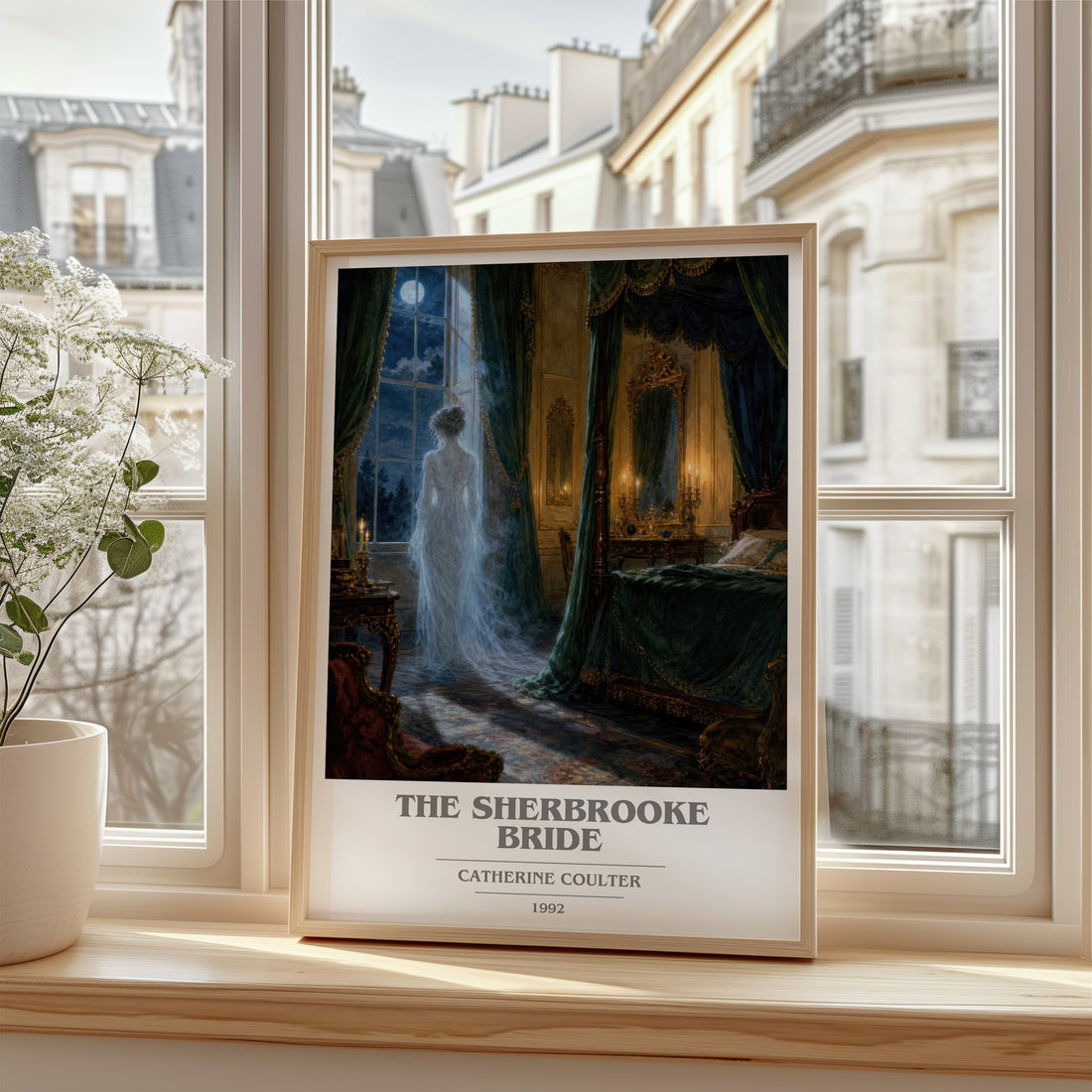 The Sherbrooke Bride book cover poster colour and style options – Catherine Coulter book art