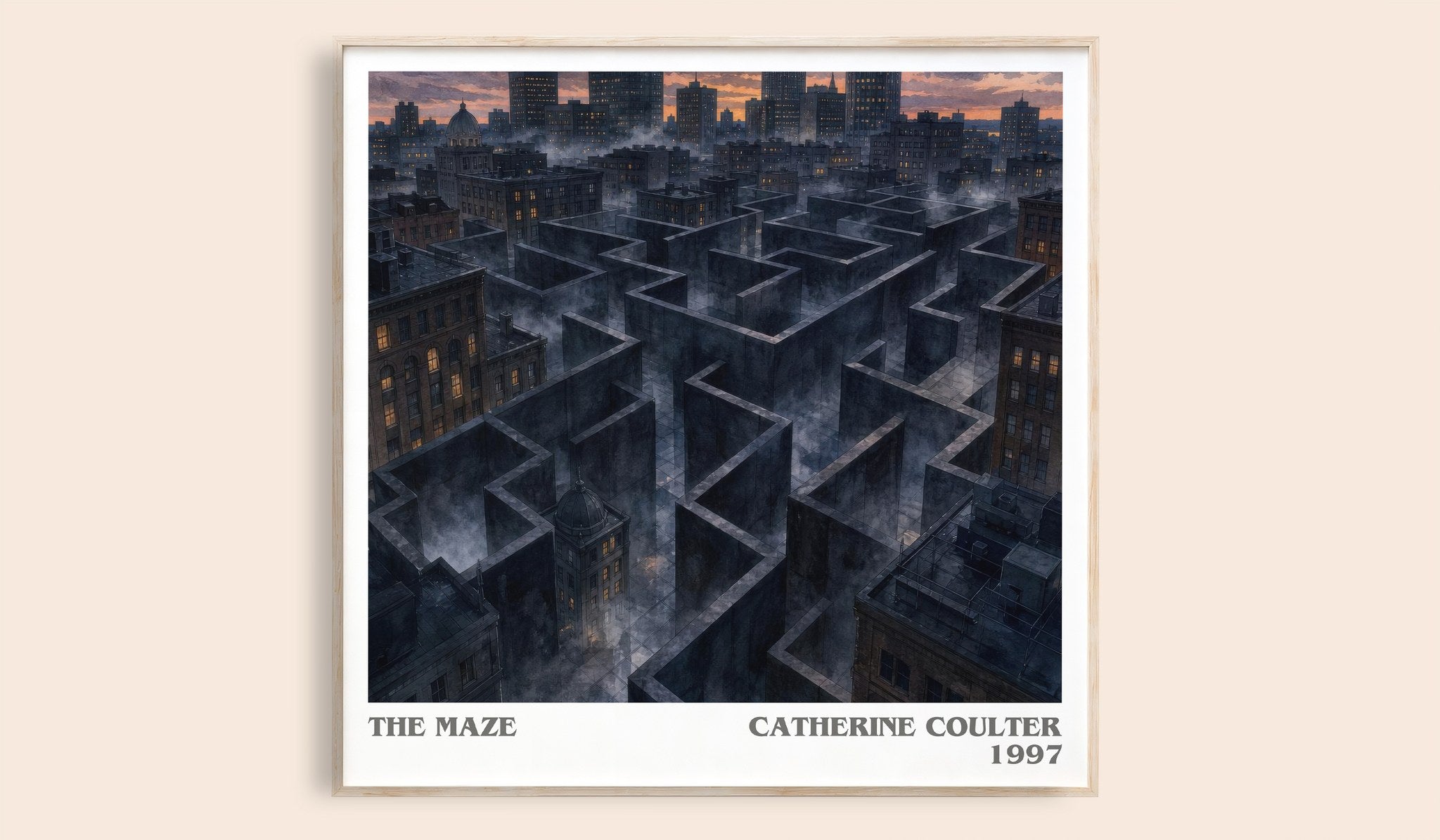 The Maze Literary Art Print by Catherine Coulter