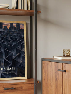 The Maze book watercolour illustration paper finish options – matte satin gloss