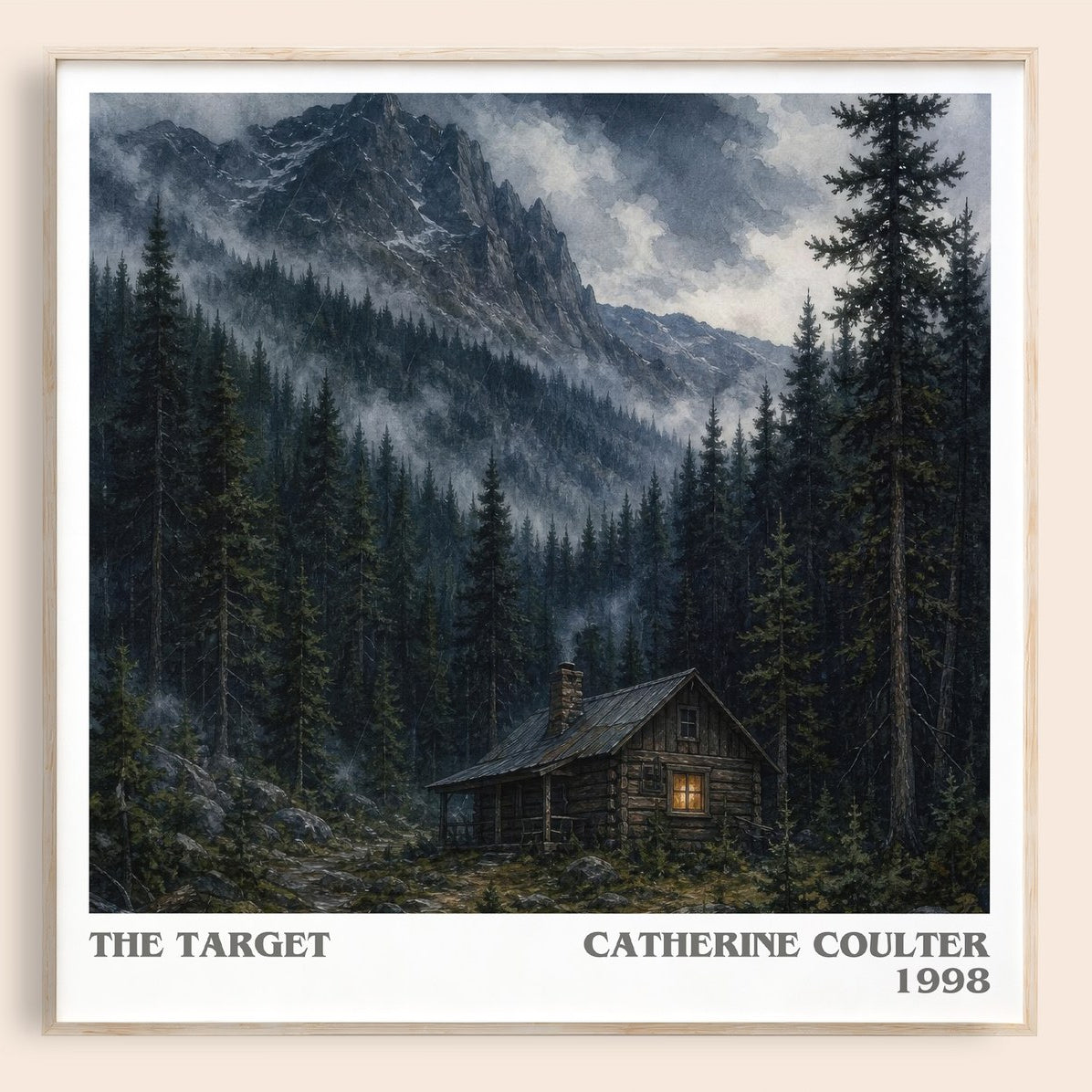 The Target literary book poster by Catherine Coulter – framed literary art print