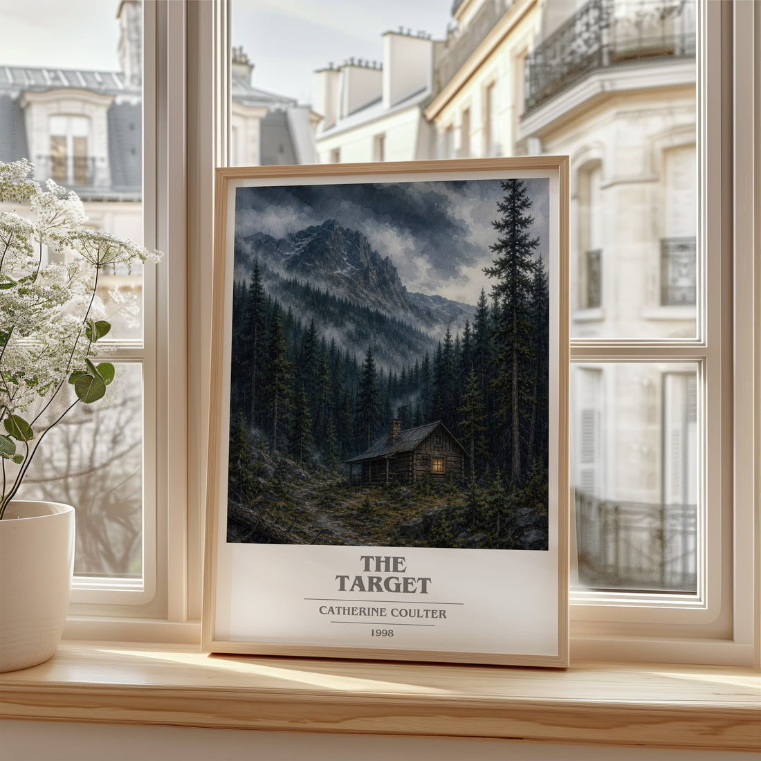 The Target book cover poster colour and style options – Catherine Coulter book art