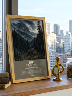 The Target bookish print framed by window – literary home decor