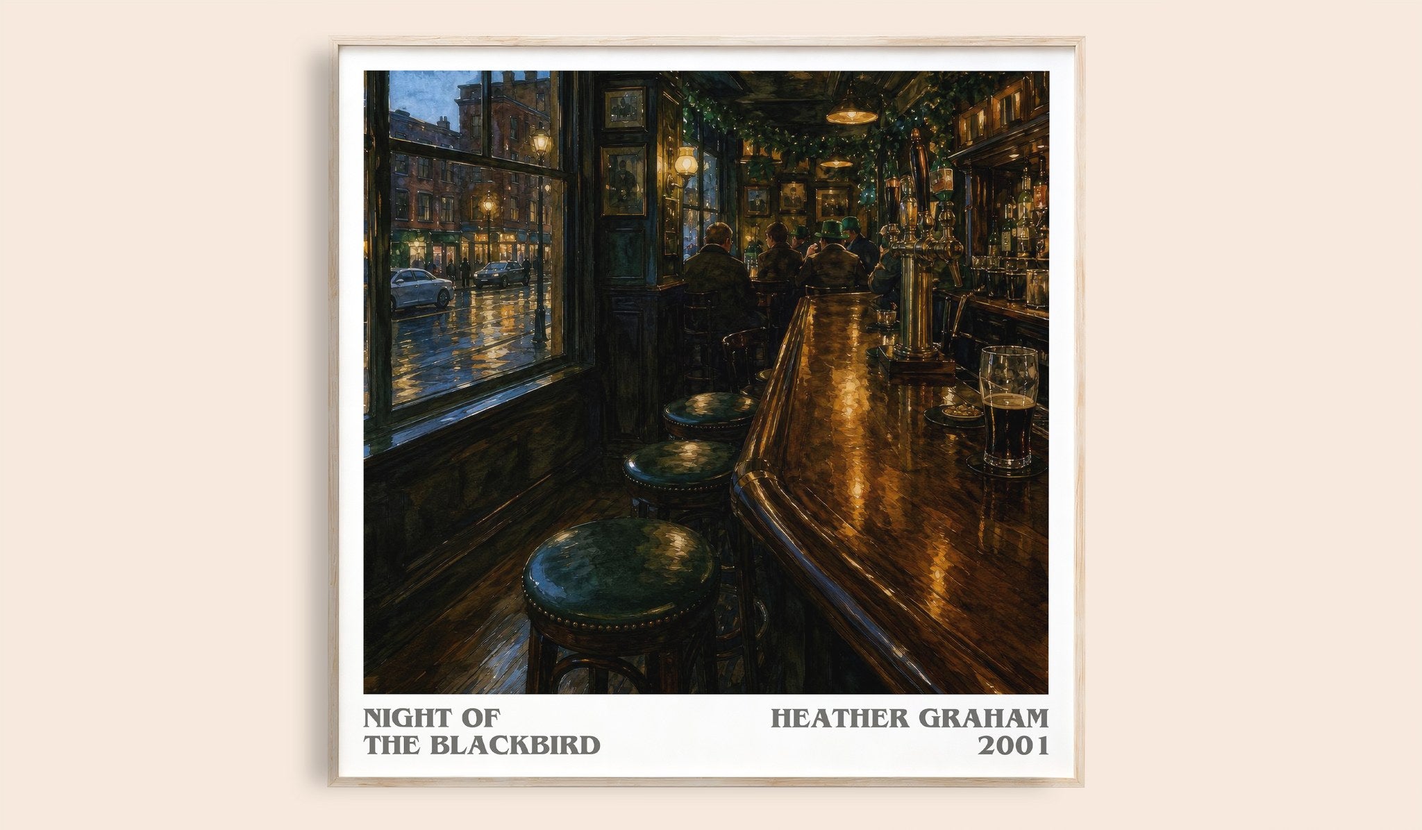 Night of the Blackbird Literary Art Print by Heather Graham