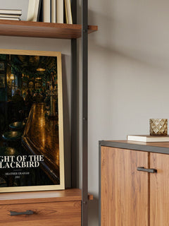 Night of the Blackbird book watercolour illustration paper finish options – matte satin gloss