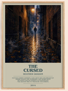 The Cursed bookish book poster by Heather Graham – framed literary art print
