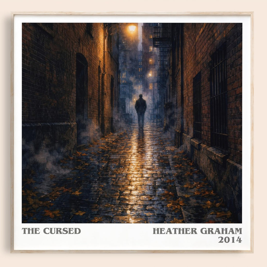 The Cursed literary book poster by Heather Graham – framed literary art print