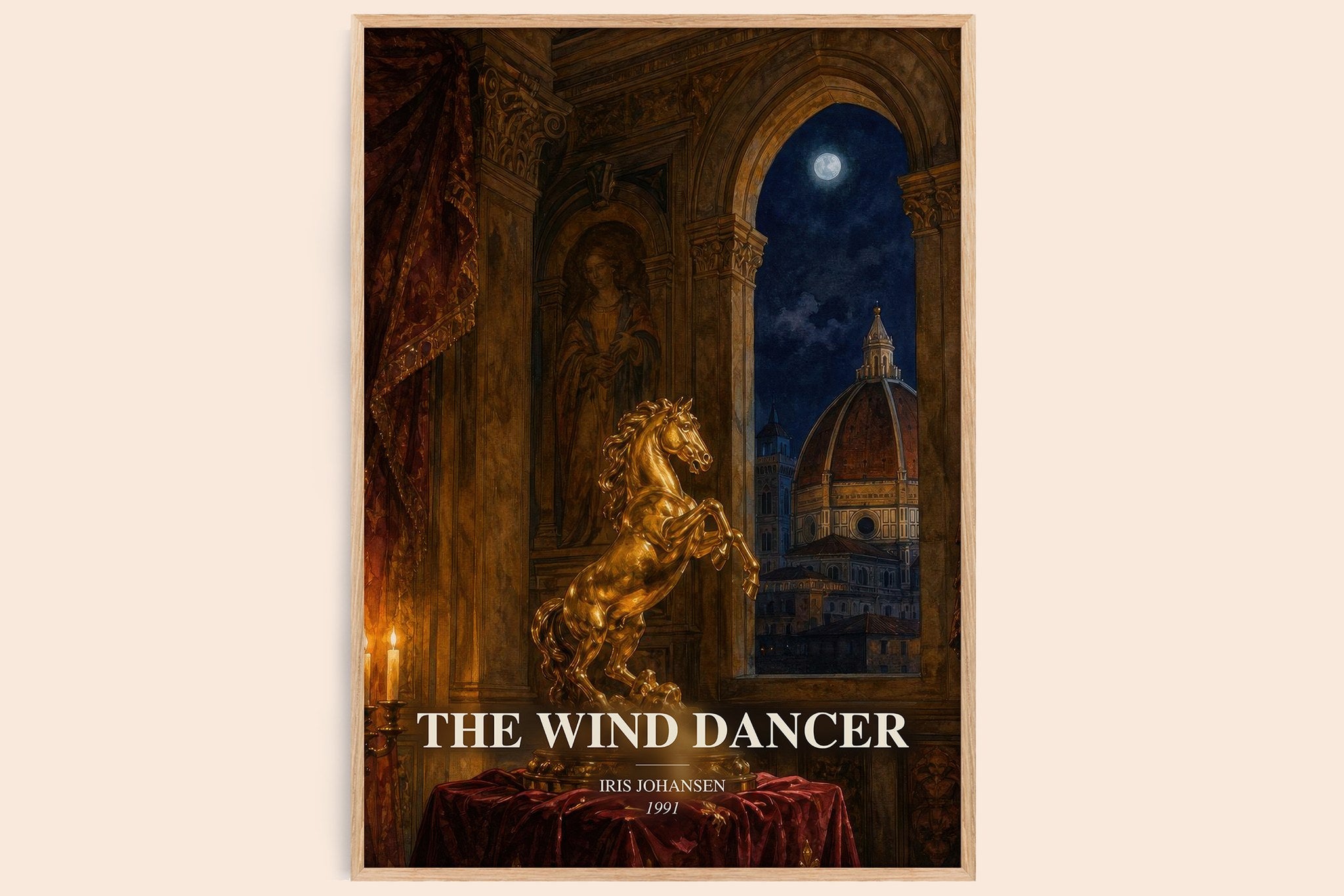 The Wind Dancer Book Watercolour Illustration by Iris Johansen