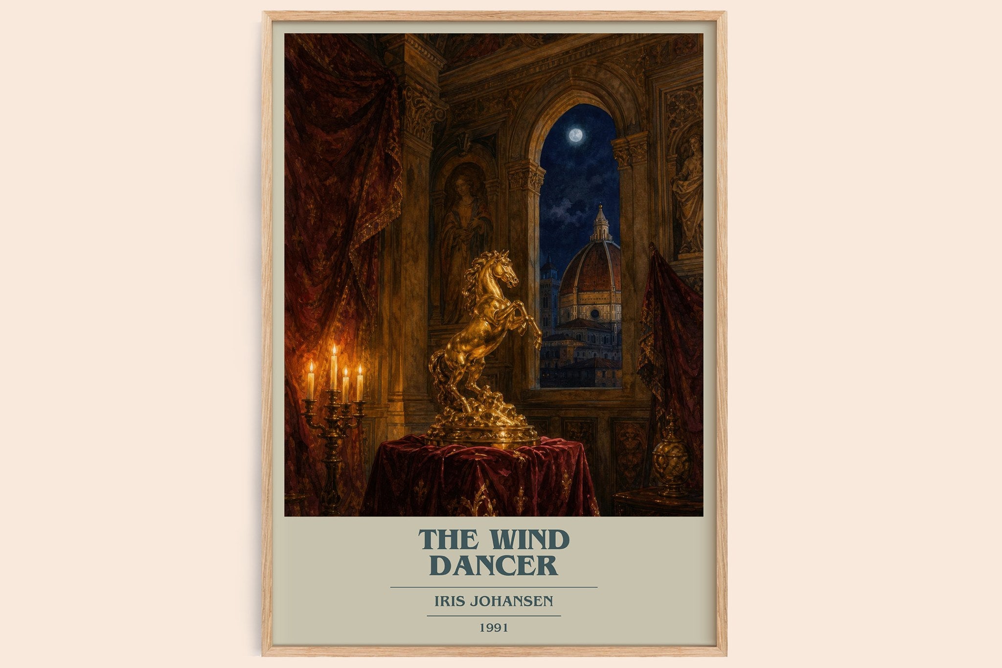 The Wind Dancer Book Cover Poster by Iris Johansen