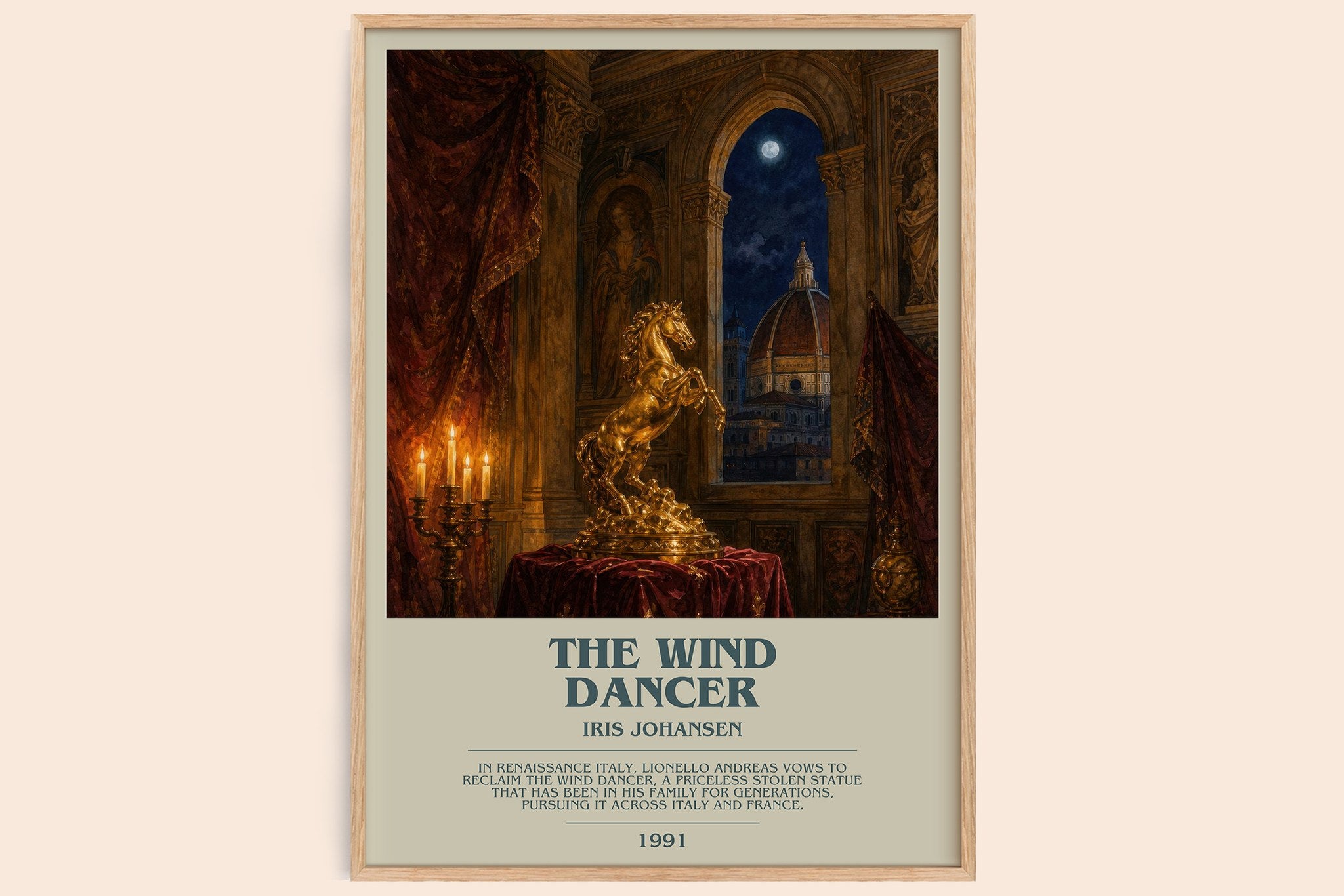 The Wind Dancer Bookish Wall Art by Iris Johansen