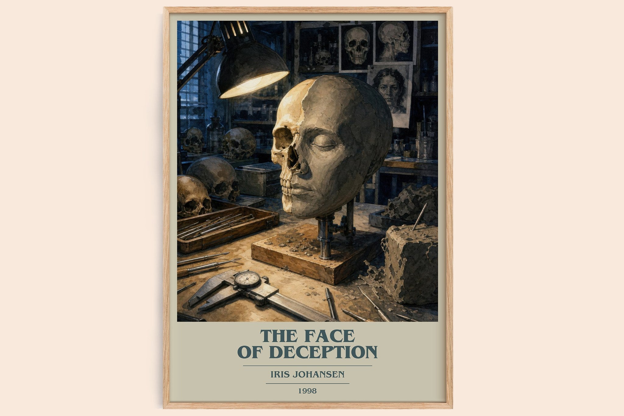 The Face of Deception Book Cover Poster by Iris Johansen