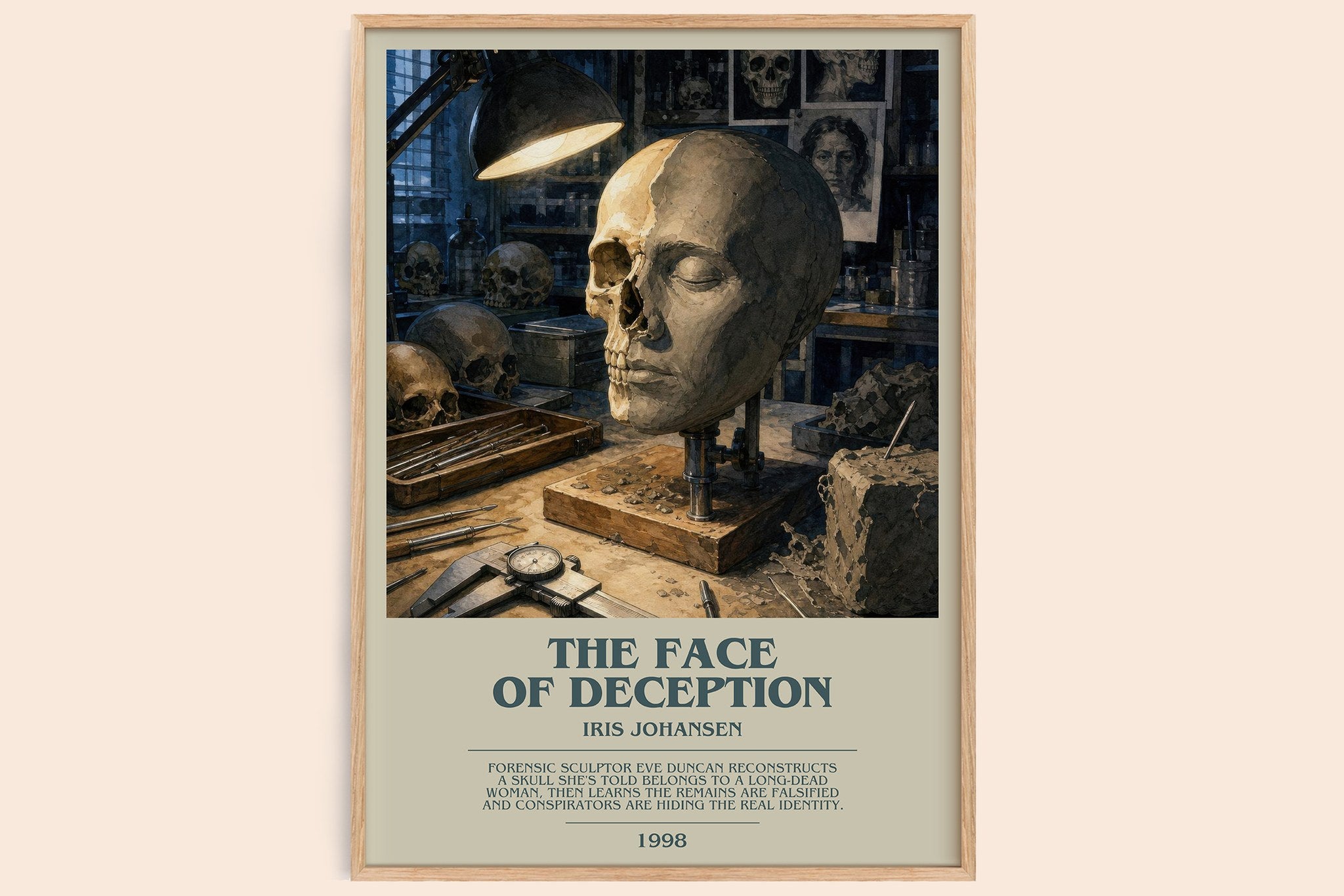 The Face of Deception Bookish Wall Art by Iris Johansen