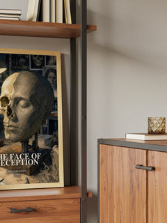 The Face of Deception book watercolour illustration paper finish options – matte satin gloss