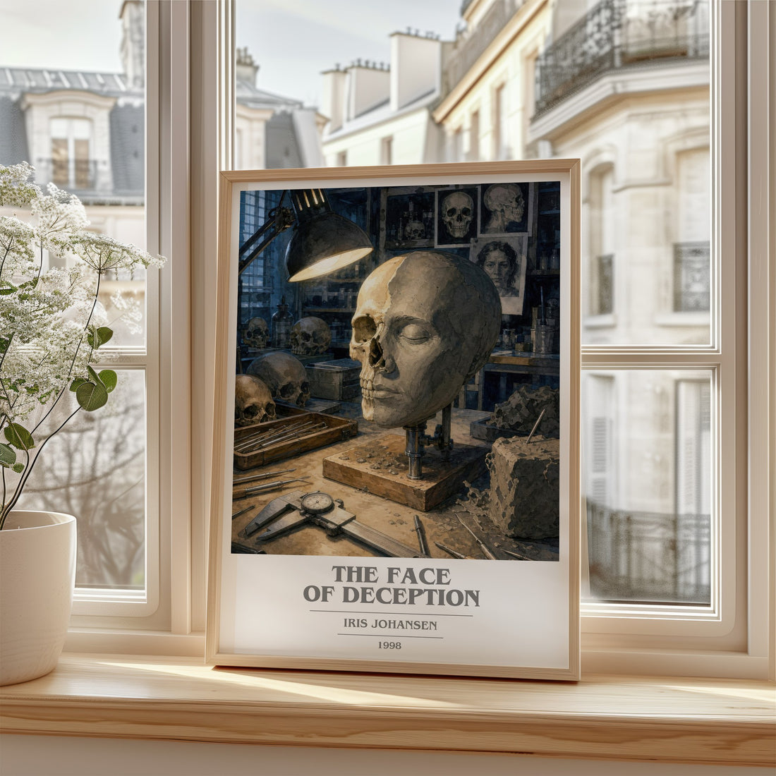 The Face of Deception book cover poster colour and style options – Iris Johansen book art
