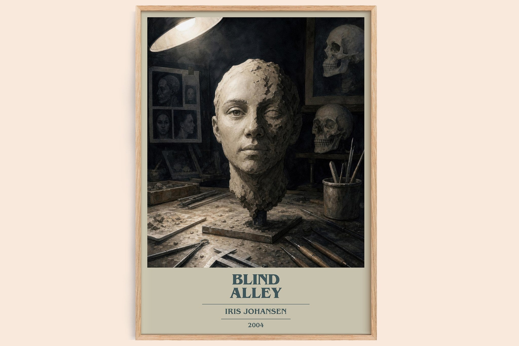 Blind Alley Book Cover Poster by Iris Johansen