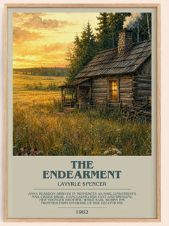 The Endearment bookish book poster by LaVyrle Spencer – framed literary art print