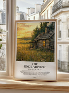 The Endearment bookish poster colour and style options – LaVyrle Spencer book art