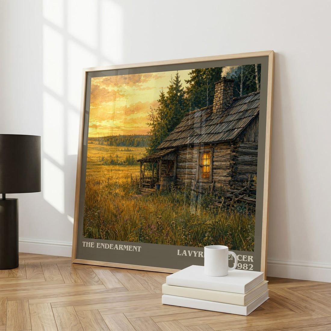 The Endearment literary print framed by window – literary home decor