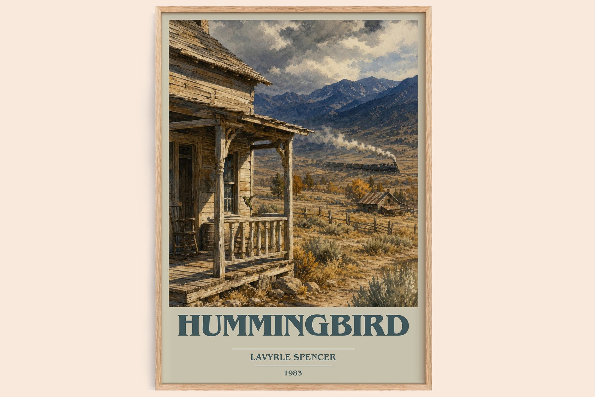Hummingbird Book Cover Poster by LaVyrle Spencer