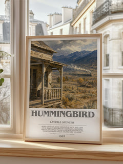 Hummingbird bookish poster colour and style options – LaVyrle Spencer book art