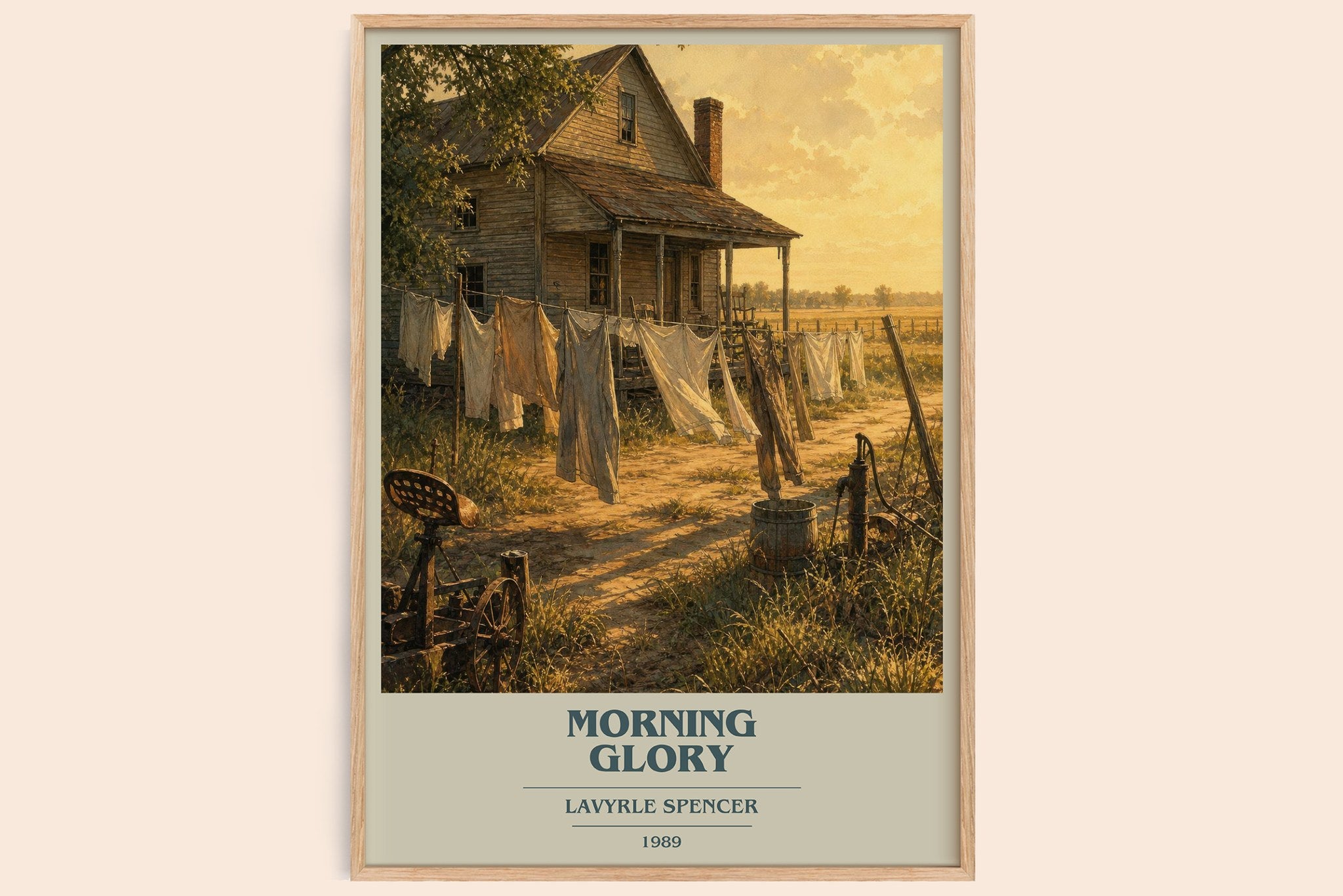 Morning Glory Book Cover Poster by LaVyrle Spencer