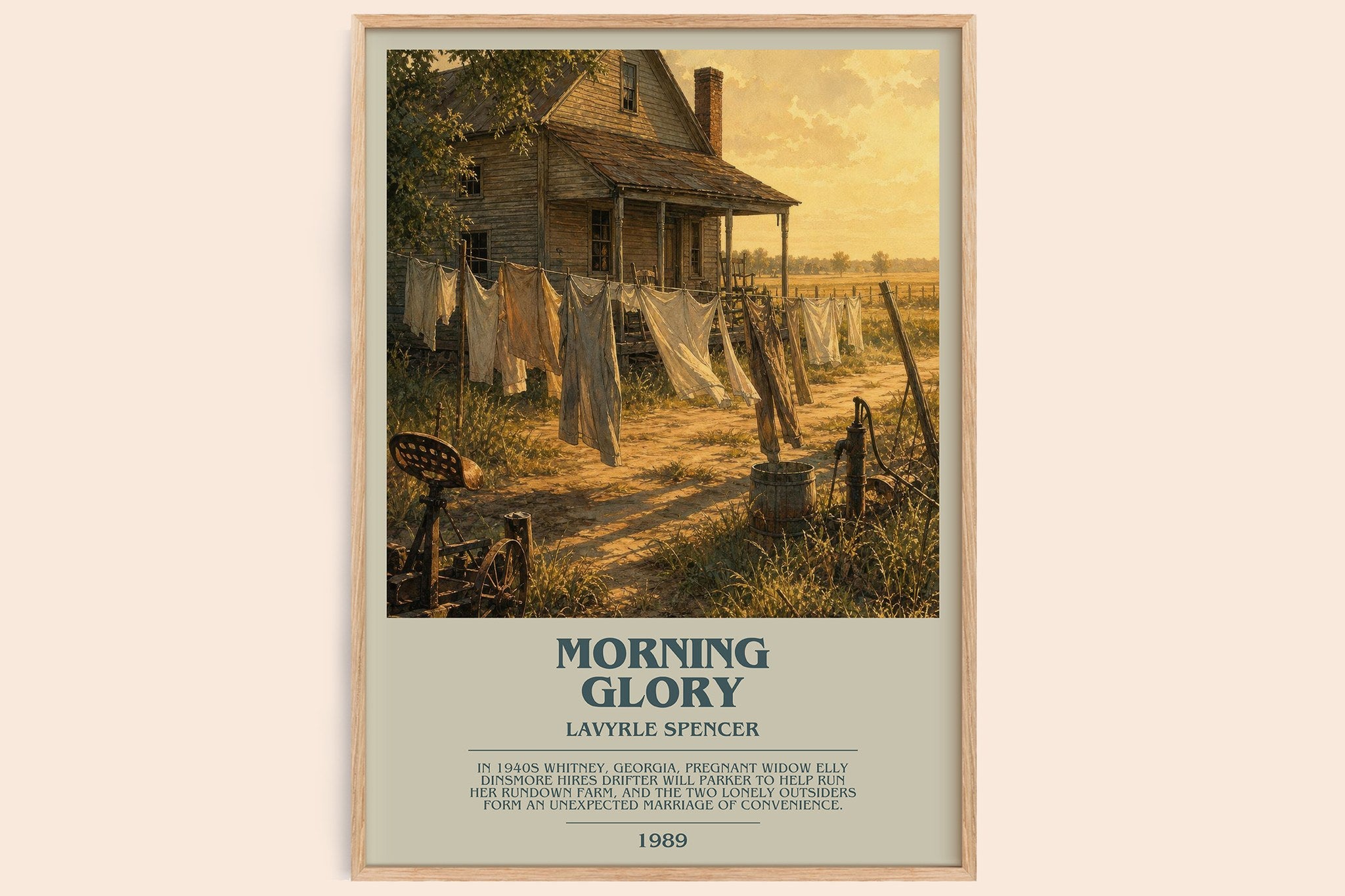 Morning Glory Bookish Wall Art by LaVyrle Spencer