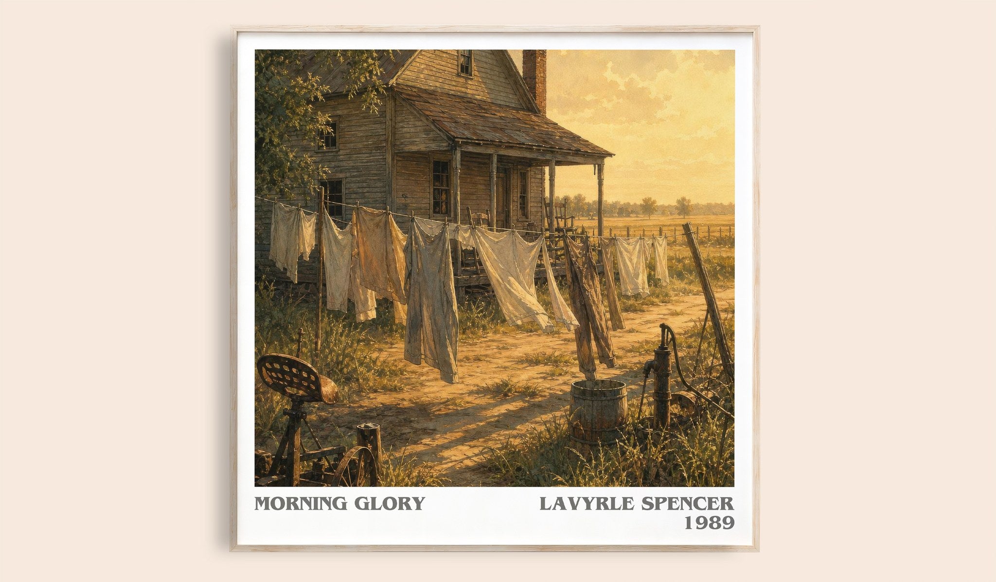Morning Glory Literary Art Print by LaVyrle Spencer