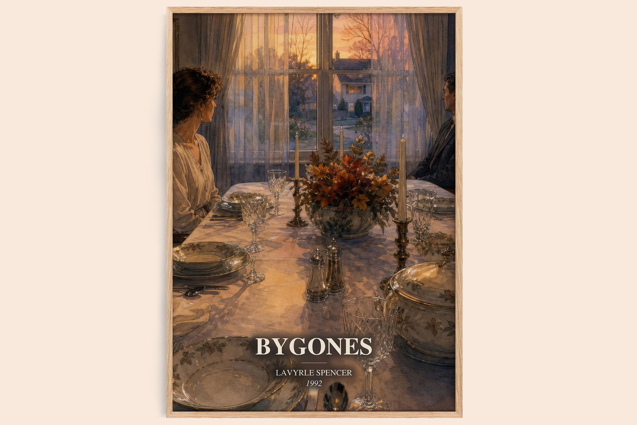 Bygones Book Watercolour Illustration by LaVyrle Spencer