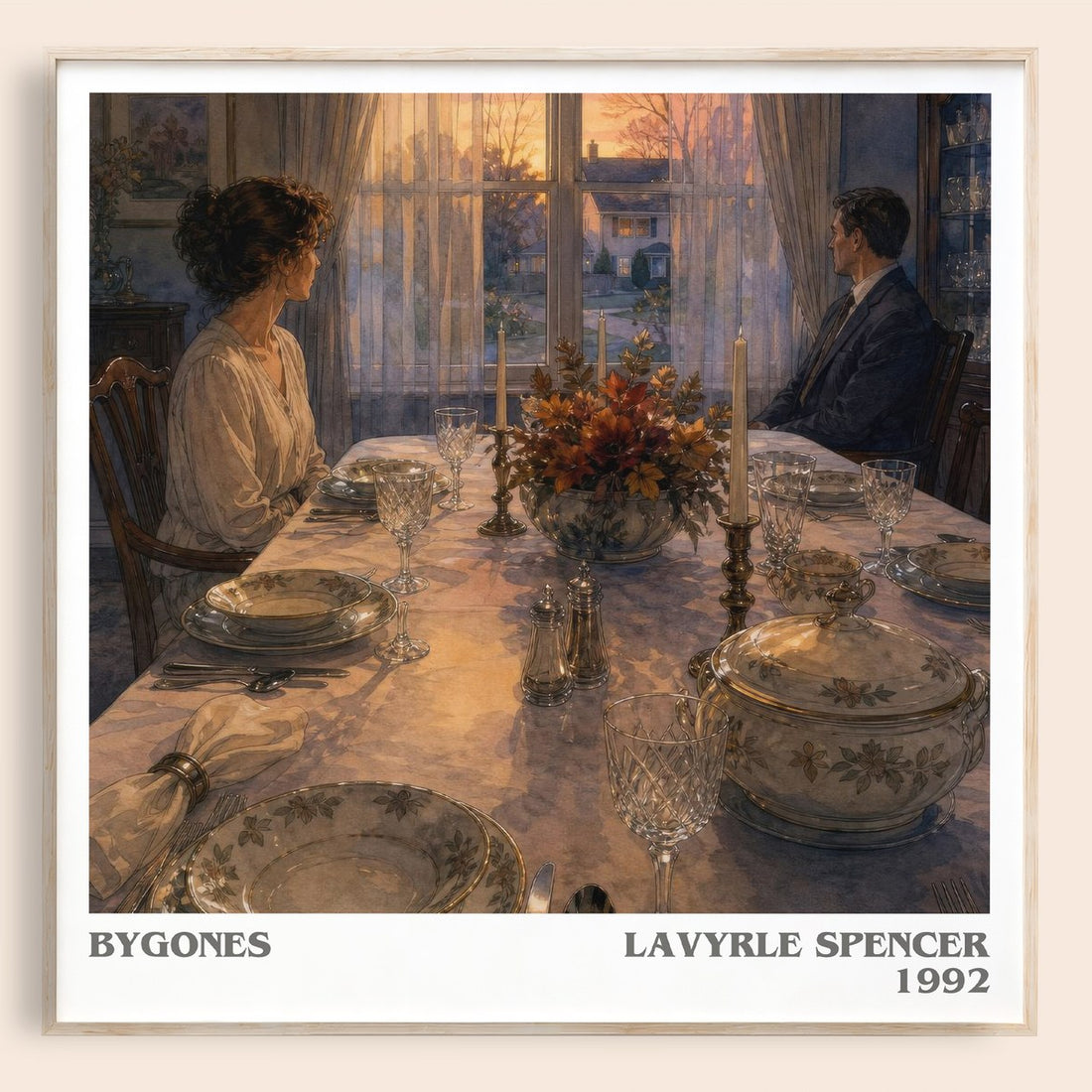 Bygones literary book poster by LaVyrle Spencer – framed literary art print