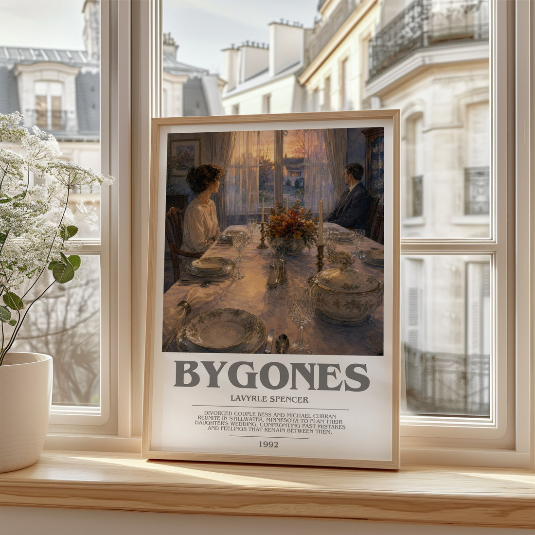 Bygones bookish poster colour and style options – LaVyrle Spencer book art