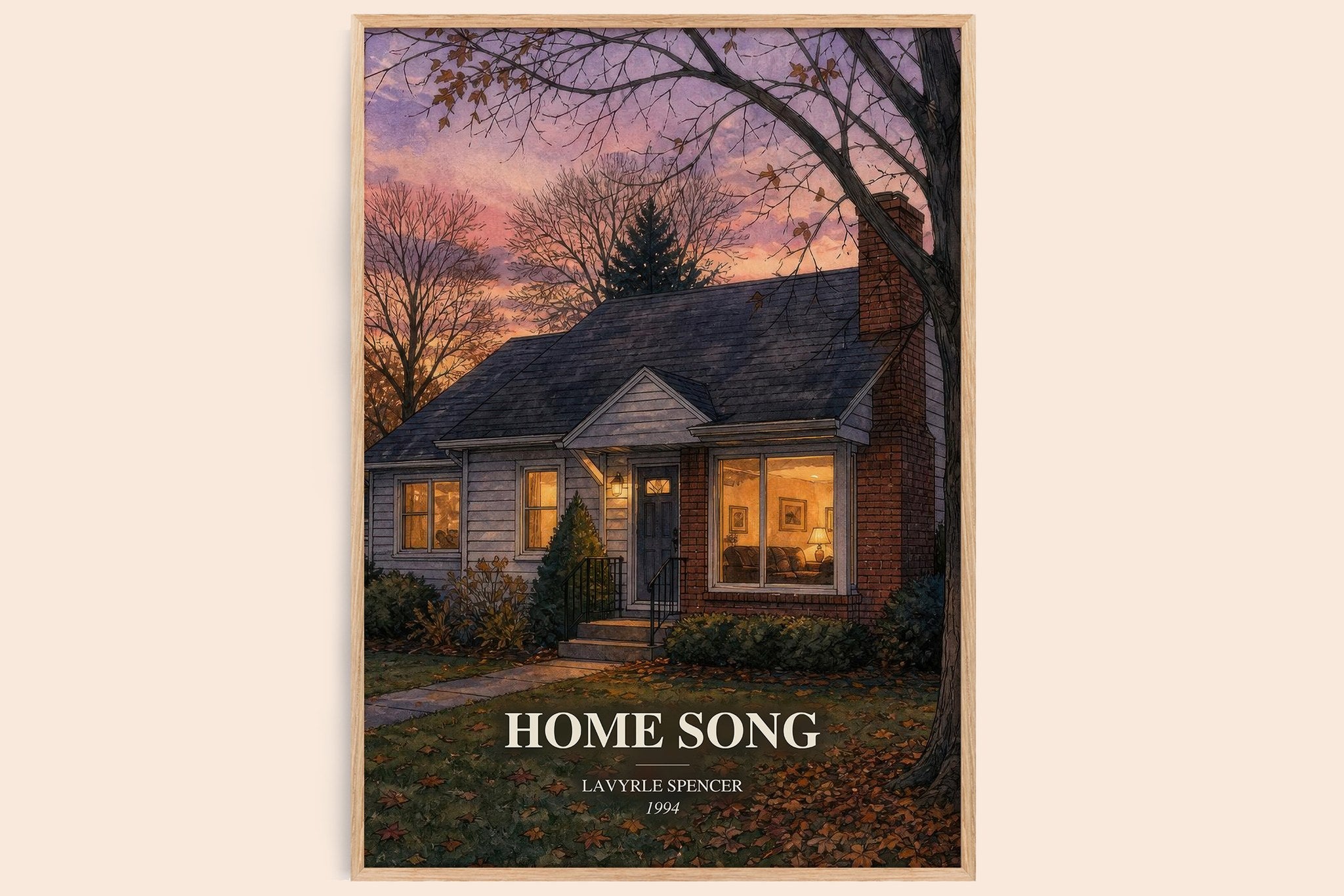 Home Song Book Watercolour Illustration by LaVyrle Spencer