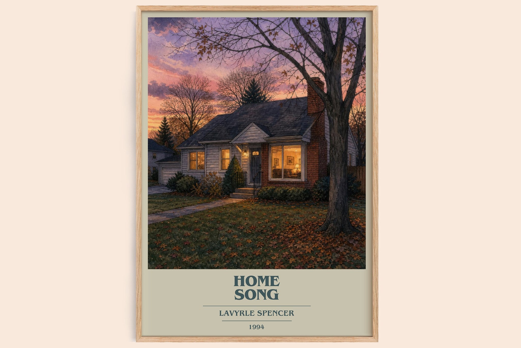 Home Song Book Cover Poster by LaVyrle Spencer